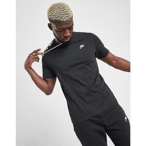 Men's Nike Sportswear Club T-Shirt XSmall Black/White/Dark Grey